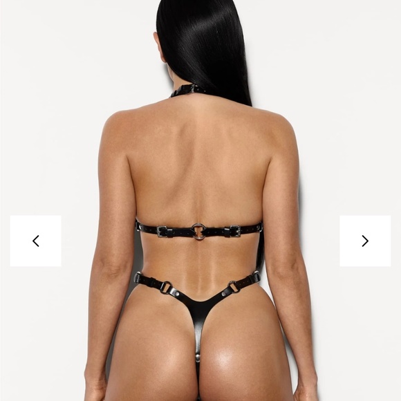 Mariemur Pamela Leather Bodysuit (S) - Picture 2 of 9